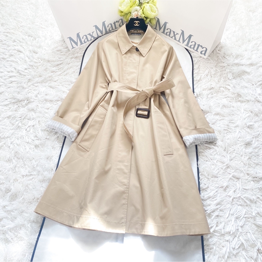 Max Mara(マックスマーラ)の★未使用★MaxMara マックスマーラ トレンチコート★ レディースのジャケット/アウター(トレンチコート)の商品写真