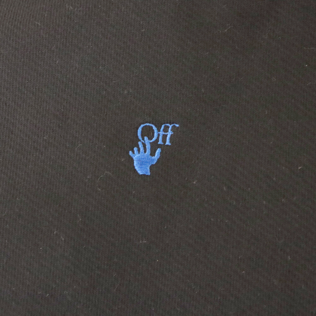 OFF-WHITE(オフホワイト)のOFF-WHITE オフホワイト Logos cropped crewneck ロゴデザイン クロップド クルーネックスウェットトレーナー ブラック レディース OWBA026S20FLE001 レディースのトップス(トレーナー/スウェット)の商品写真