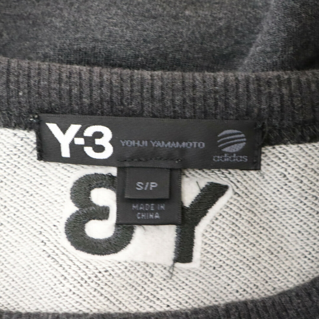 Y-3(ワイスリー)のY-3 ワイスリー バックロゴデザイン クロップドスウェットトレーナー グレー 1AX001 S04163 メンズのトップス(スウェット)の商品写真