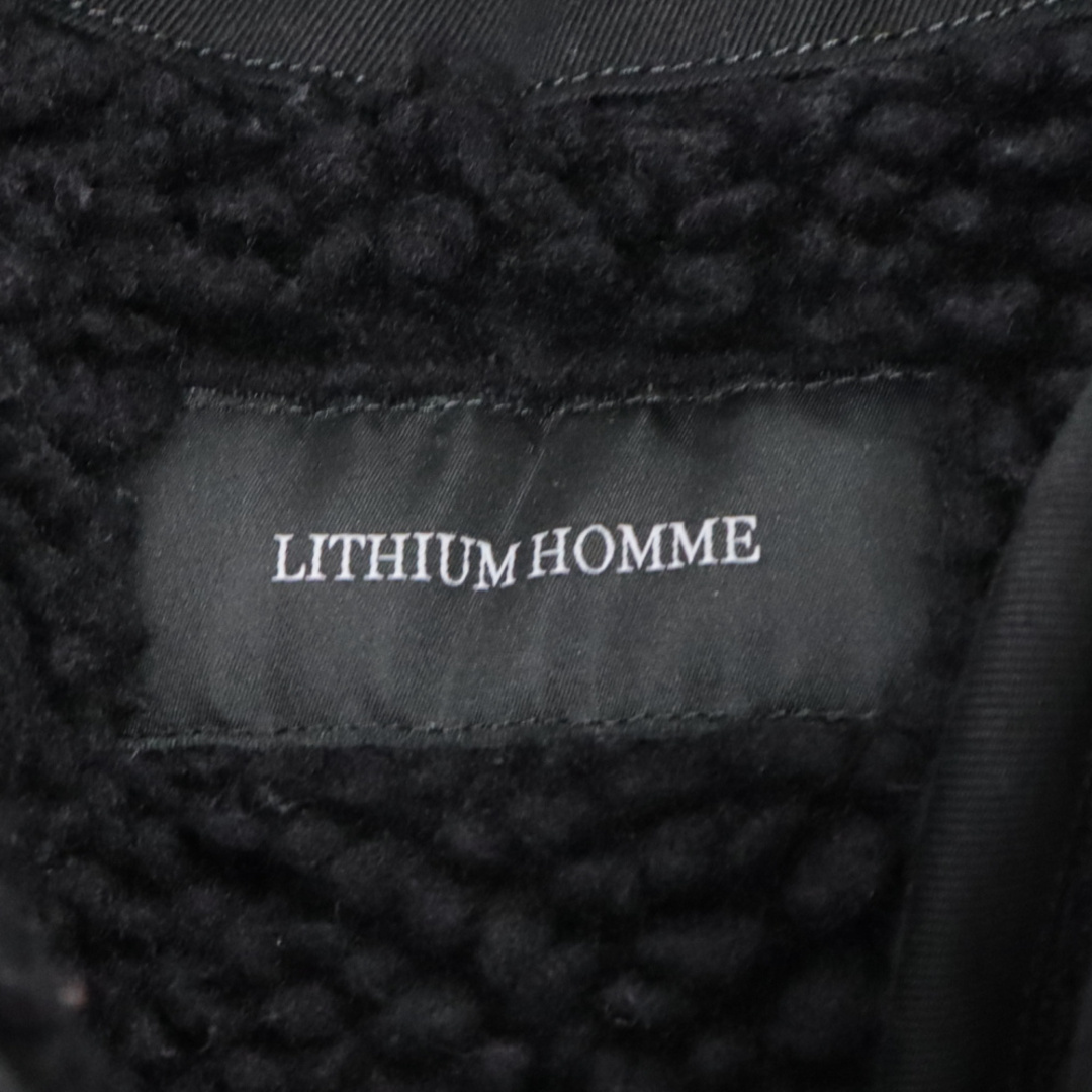 LITHIUM HOMME(リチウムオム)のLITHIUM HOMME リチウム オム M-65 FIELD JACKET ボア フィールド ジップアップジャケット ブラック LH22-6533 メンズのジャケット/アウター(フライトジャケット)の商品写真