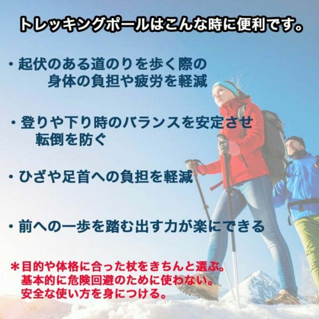 (2本セット/銀T型) 登山 トレッキング ポール ノルディック 58ZA スポーツ/アウトドアのアウトドア(登山用品)の商品写真