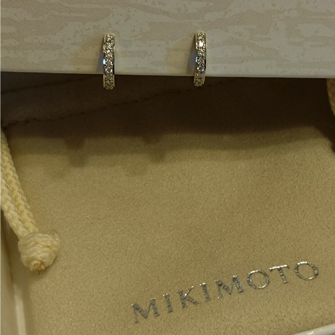 MIKIMOTO(ミキモト)の【超美品】ミキモト　ダイヤモンドイヤリング レディースのアクセサリー(イヤリング)の商品写真