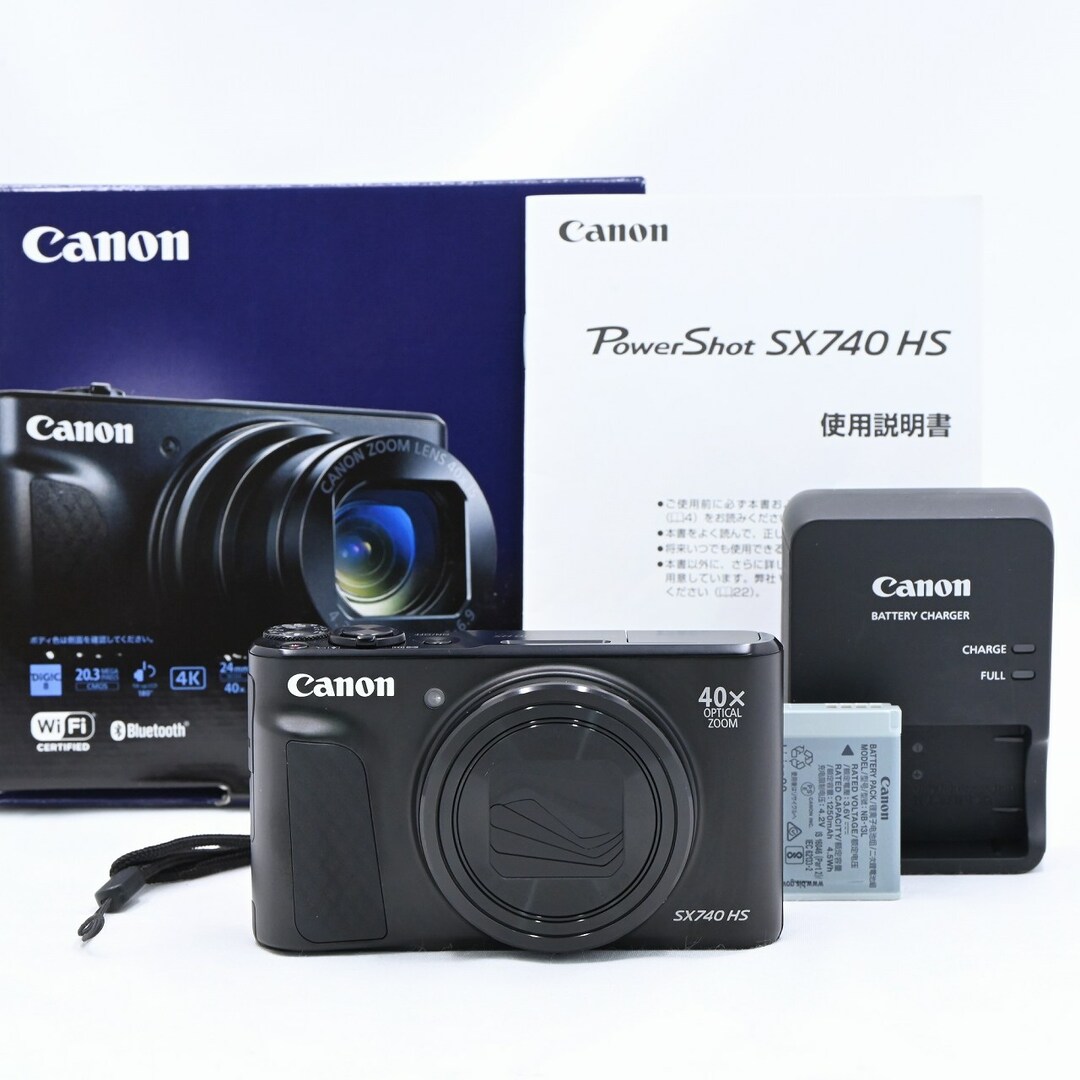 Canon(キヤノン)のCanon PowerShot SX740 HS ブラック ※A？ スマホ/家電/カメラのカメラ(コンパクトデジタルカメラ)の商品写真
