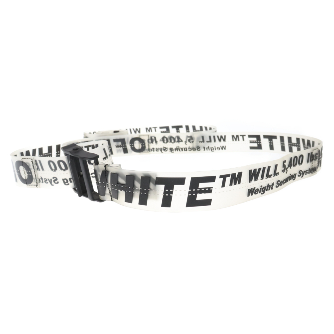 OFF-WHITE(オフホワイト)のOFF-WHITE オフホワイト INDUSTRIAL RUBBER BELT インダストリアルラバーベルト スケルトン グレー メンズのファッション小物(ベルト)の商品写真