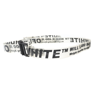オフホワイト(OFF-WHITE)のOFF-WHITE オフホワイト INDUSTRIAL RUBBER BELT インダストリアルラバーベルト スケルトン グレー(ベルト)