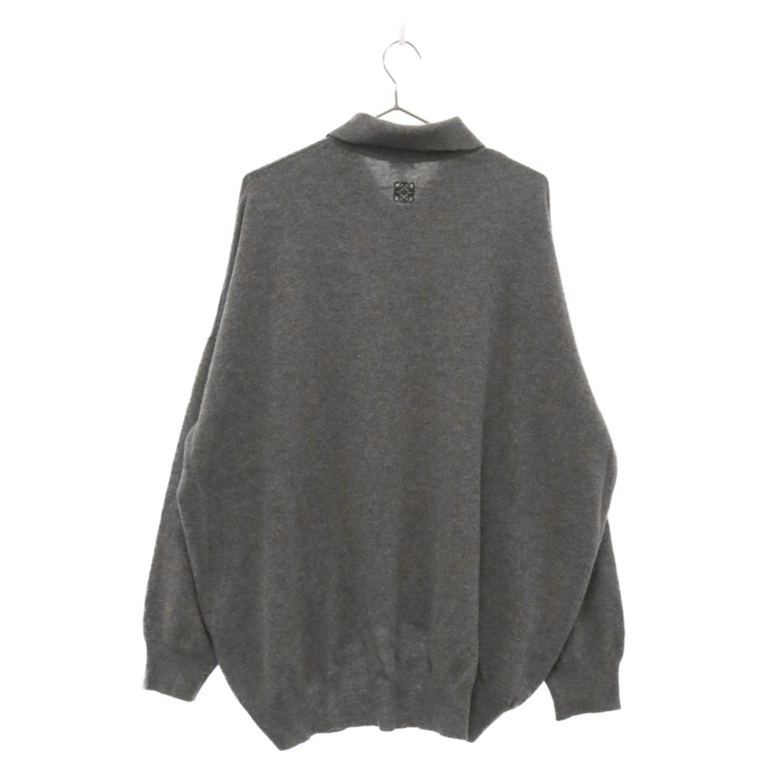 LOEWE(ロエベ)のLOEWE ロエベ 22AW Polo Collar Relaxed Fit Wool Sweater ポロカラーリラックス セーター グレー H526Y14KCM メンズのトップス(ニット/セーター)の商品写真