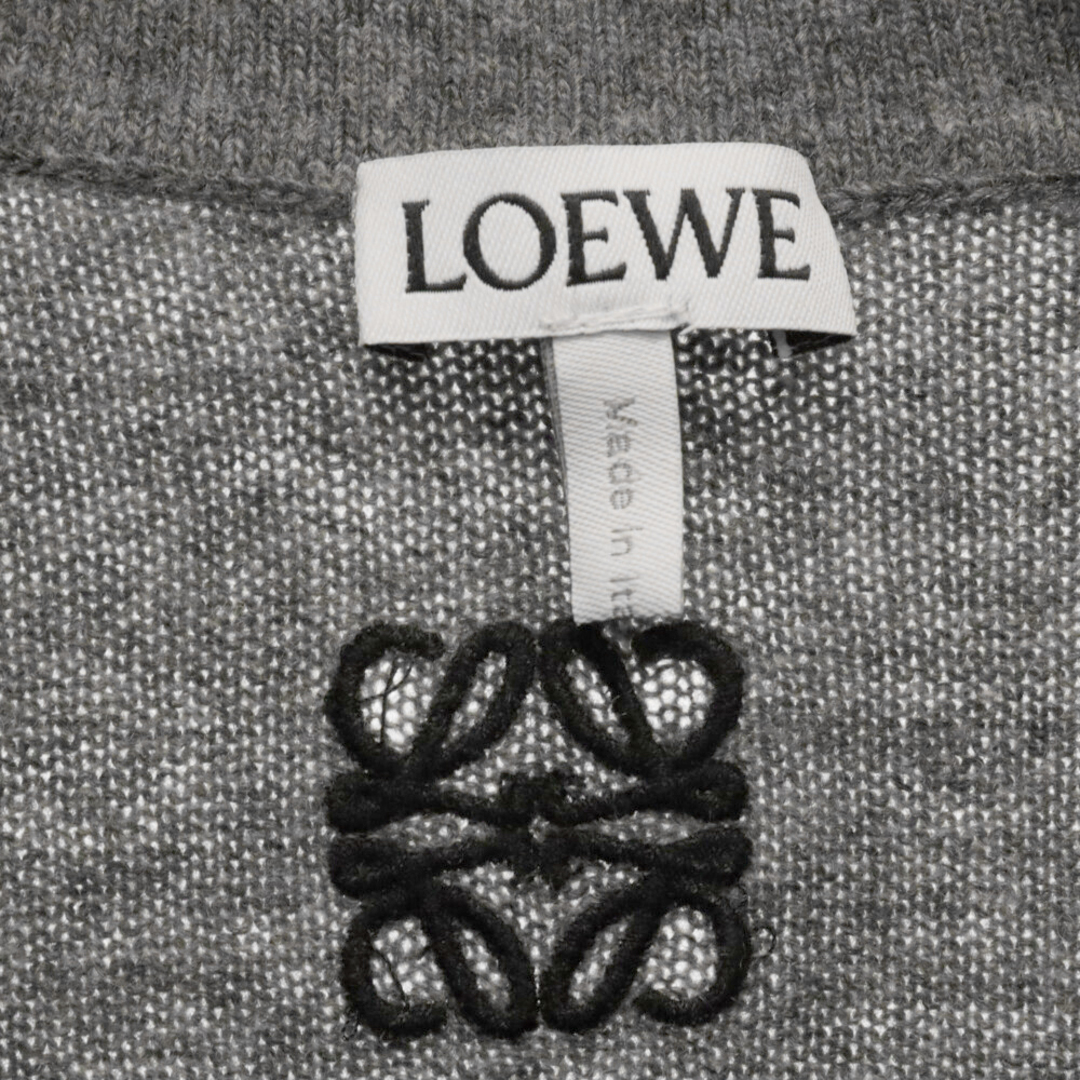 LOEWE(ロエベ)のLOEWE ロエベ 22AW Polo Collar Relaxed Fit Wool Sweater ポロカラーリラックス セーター グレー H526Y14KCM メンズのトップス(ニット/セーター)の商品写真