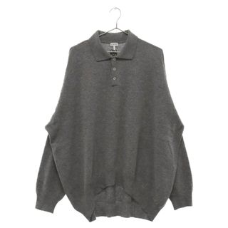 ロエベ(LOEWE)のLOEWE ロエベ 22AW Polo Collar Relaxed Fit Wool Sweater ポロカラーリラックス セーター グレー H526Y14KCM(ニット/セーター)