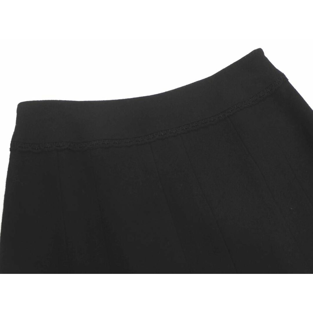 Techichi(テチチ)のTechichi テチチ ウール100% Aライン 台形 スカート sizeM/黒 ◇■ レディース レディースのスカート(ロングスカート)の商品写真