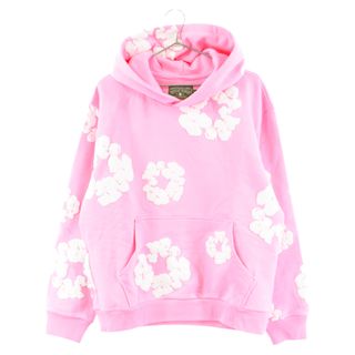 DENIM TEARS デニムティアーズ 23AW COTTON WREATH HOODIE デニムティアーズ フラワー プリント プル オーバー パーカー ピンク(パーカー)