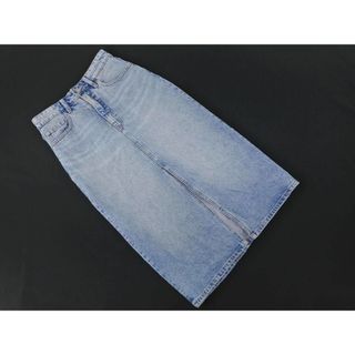 ザラ(ZARA)のZARA ザラ タイト デニムスカート sizeXS/青 ■■ レディース(ロングスカート)