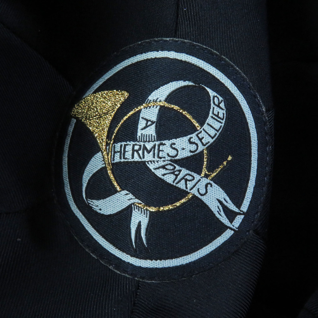 Hermes(エルメス)の未使用品 HERMES エルメス サントノーレ レザーパイピング セリエ金具 ベレー帽 ネイビー 58 イタリア製 正規品 レディース レディースの帽子(ハンチング/ベレー帽)の商品写真