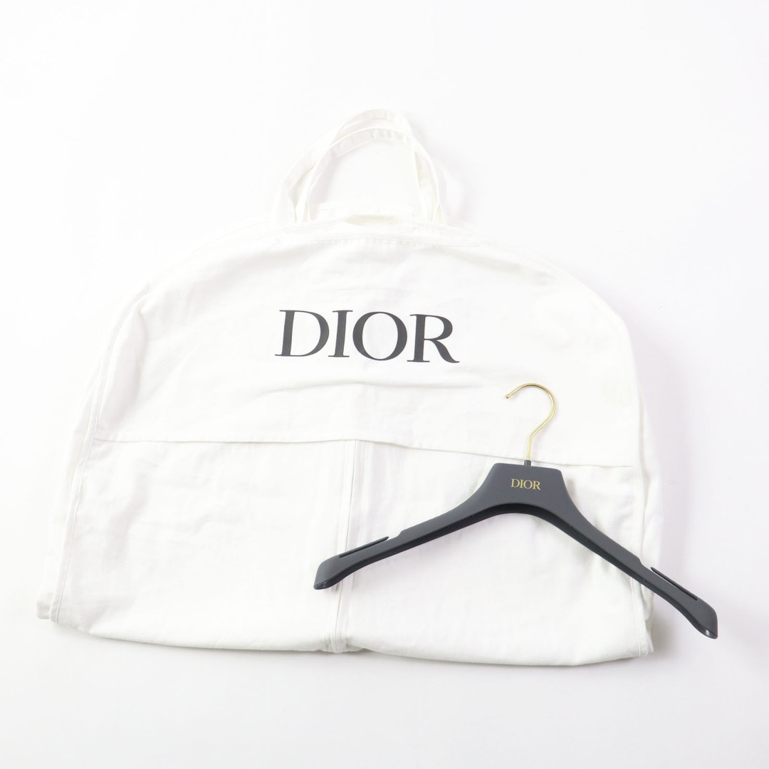 Christian Dior(クリスチャンディオール)の美品 Christian Dior クリスチャンディオール 23AW 324V53AM505 Plan de Paris クロップドジャケット ブラック ホワイト 38 ハンガー・ガーメント付き イタリア製 正規品 レディース レディースのジャケット/アウター(テーラードジャケット)の商品写真