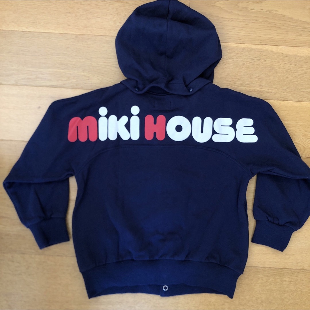 mikihouse(ミキハウス)のmikihouse フード付きトレーナー120 キッズ/ベビー/マタニティのベビー服(~85cm)(トレーナー)の商品写真