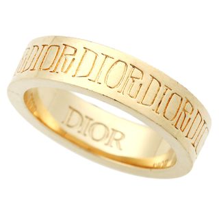 クリスチャンディオール(Christian Dior)の【本物保証】 超美品 クリスチャン ディオール DIOR × ショーンステューシー STUSSY  ロゴ リング 指輪 GP S 約17号 コラボ 希少 レア(リング(指輪))