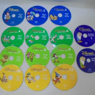 ディズニー(Disney)のDWE「Story　and　Songs」CD14枚（ケースなし）(知育玩具)