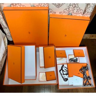 エルメス(Hermes)のエルメス　箱　大中小8個➕リボン➕冊子➕タグ　HERMES  オレンジ箱　box(ショップ袋)