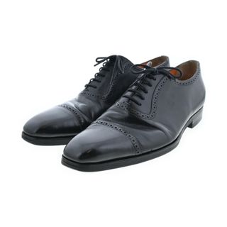 サントーニ(Santoni)のSANTONI ビジネス・ドレスシューズ UK7(25.5cm位) 黒 【古着】【中古】(ドレス/ビジネス)