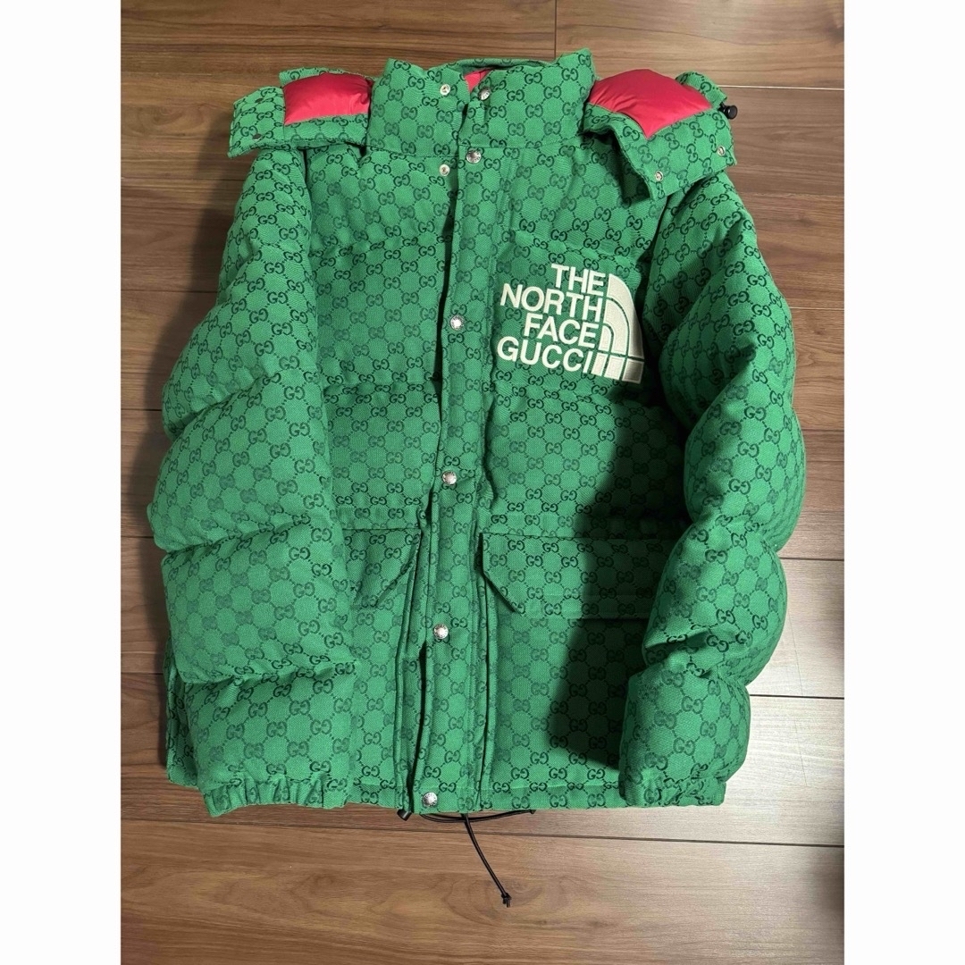 GUCCI - 新品L GUCCI x THE NORTH FACE GG柄 希少グリーンの GUCCI - 新品L GUCCI x THE NORTH FACE GG柄 希少グリーンの