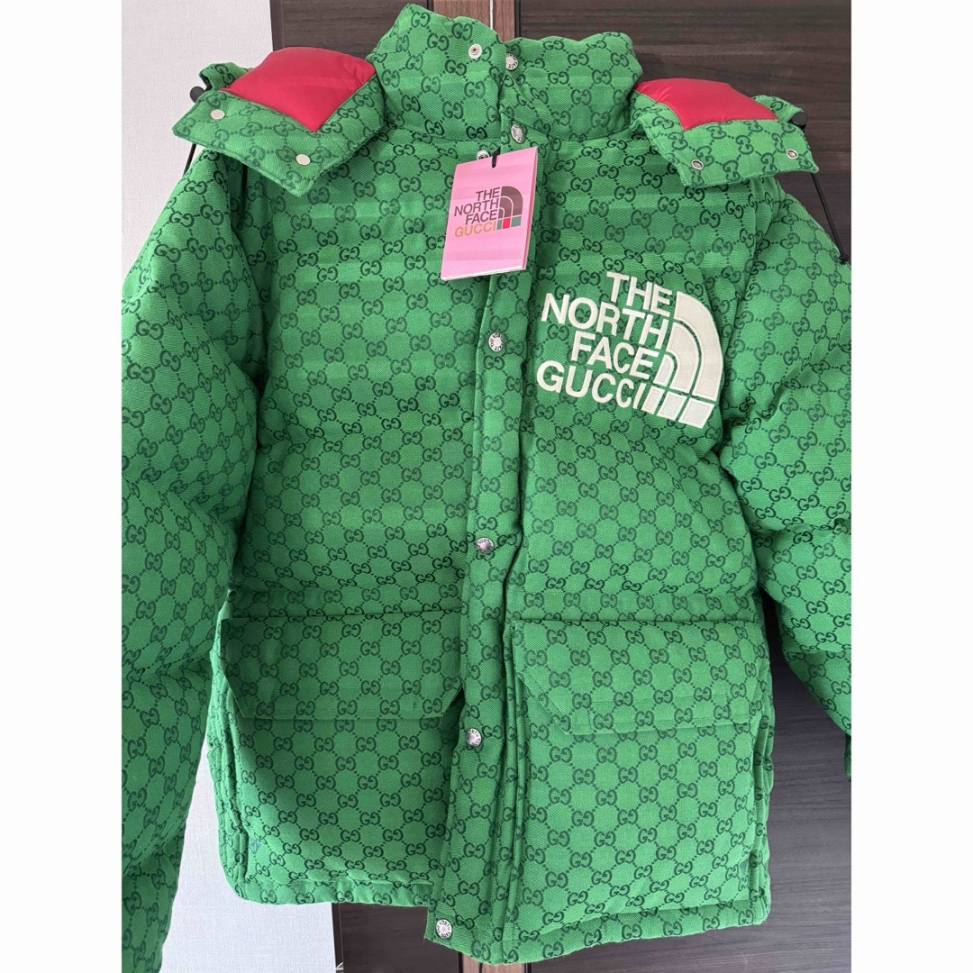 GUCCI - 新品L GUCCI x THE NORTH FACE GG柄 希少グリーンの GUCCI - 新品L GUCCI x THE NORTH FACE GG柄 希少グリーンの