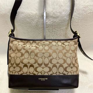 コーチ(COACH)のCOACH 25664 キャンバス レザー シグネイチャー ショルダーバッグ(ショルダーバッグ)