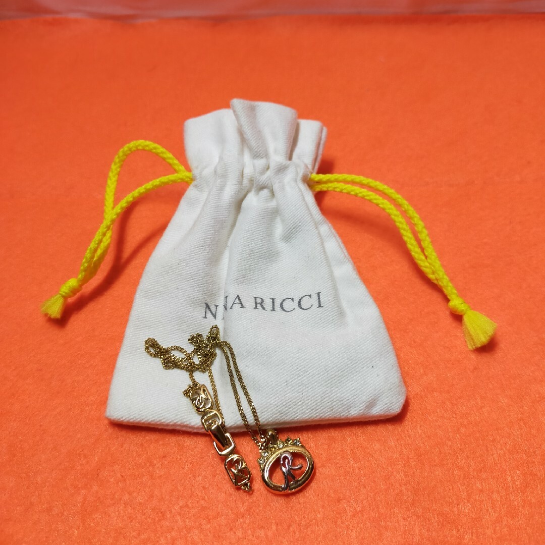 NINA RICCI(ニナリッチ)のニナ リッチ NINA RICCI 専用袋付き ゴールド 金色 ネックレス 30 レディースのアクセサリー(ネックレス)の商品写真