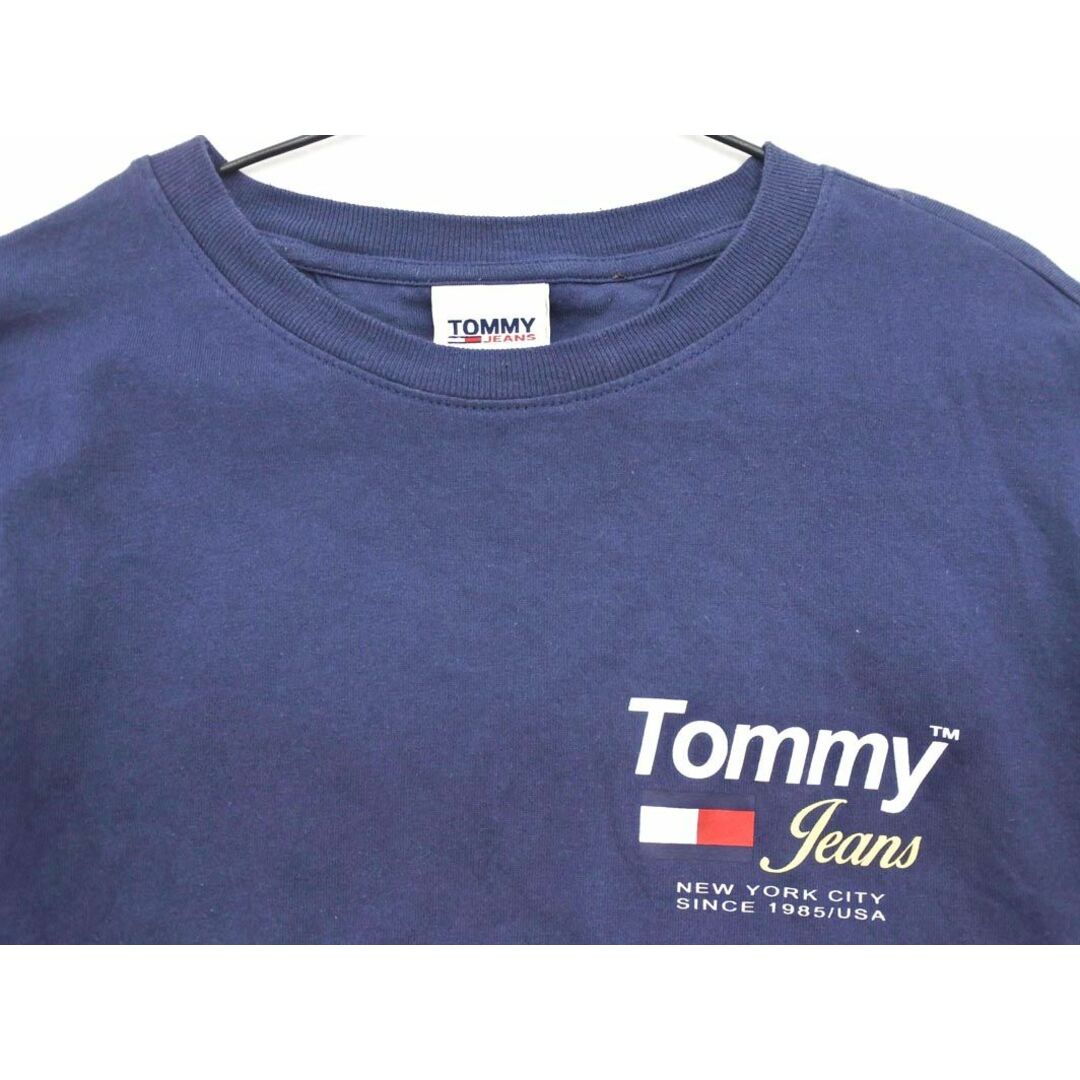 TOMMY HILFIGER(トミーヒルフィガー)のTOMMY HILFIGER トミーヒルフィガー ロゴ プリント カットソー sizeS/紺 ◇■ メンズ メンズのトップス(Tシャツ/カットソー(七分/長袖))の商品写真