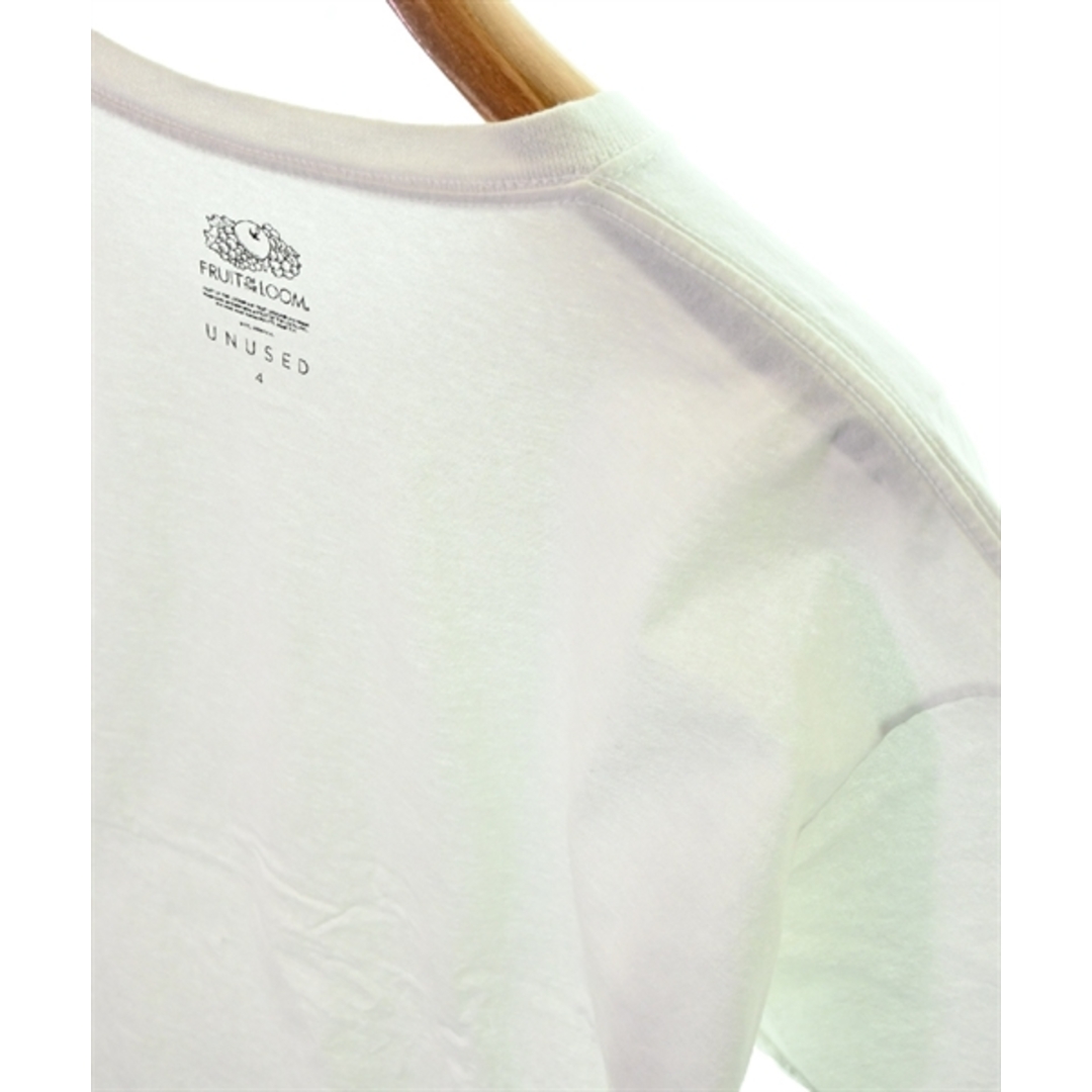 UNUSED(アンユーズド)のUNUSED アンユーズド Tシャツ・カットソー 4(XL位) 白 【古着】【中古】 メンズのトップス(Tシャツ/カットソー(半袖/袖なし))の商品写真