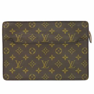 ルイヴィトン(LOUIS VUITTON)の本物 ルイヴィトン LOUIS VUITTON LV ポシェットオム モノグラム クラッチバッグ セカンドバッグ ブラウン M51795 Pochette Homme バッグ ビトン 中古(クラッチバッグ)