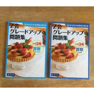 Ｚ会グレ－ドアップ問題集　小学3年　算数　2冊セット(語学/参考書)