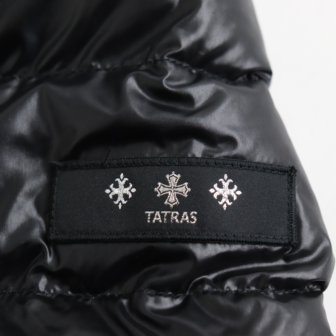 TATRAS(タトラス)の美品 TATRAS タトラス 20AW MTLA20A4103 ロゴワッペン付き レイヤード テーラード型 ダウンジャケット ブラック 2 正規品 メンズ メンズのジャケット/アウター(ダウンジャケット)の商品写真