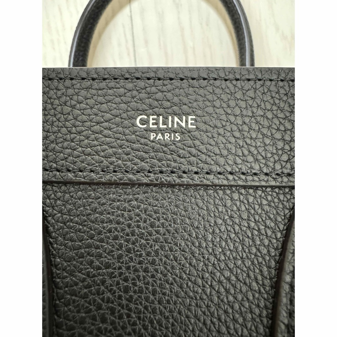 celine(セリーヌ)のnaa.♡様専用　【新品未使用】セリーヌ　ナノラゲージ　ブラック レディースのバッグ(ショルダーバッグ)の商品写真