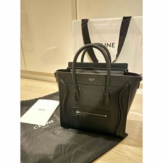 セリーヌ(celine)のnaa.♡様専用　【新品未使用】セリーヌ　ナノラゲージ　ブラック(ショルダーバッグ)