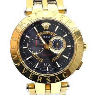 ヴェルサーチ(VERSACE)のVERSACE ヴェルサーチ Vレース デュアルタイム 腕時計 電池式 VEBV00519 メンズ【中古】(腕時計(アナログ))