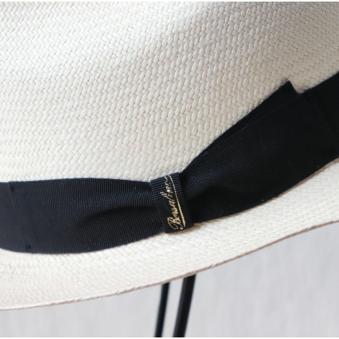 Borsalino(ボルサリーノ)の新品【ボルサリーノ 】パナマハット 麦わら帽子 ショートブリム ナチュラル 57 メンズの帽子(ハット)の商品写真