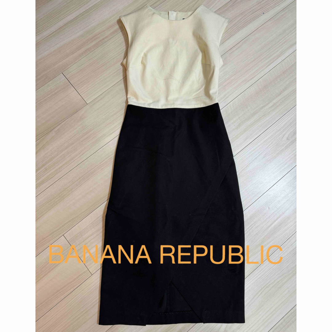 Banana Republic(バナナリパブリック)のBANANA REPUBLIC バイカラーdress レディースのワンピース(ひざ丈ワンピース)の商品写真