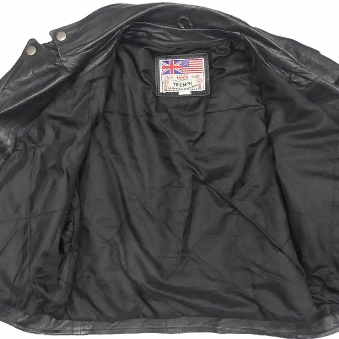 ライダースジャケット 本革 ダブル メンズ レザージャケット バイク X6434 メンズのジャケット/アウター(ライダースジャケット)の商品写真