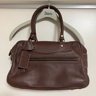 ジェイアンドエムデヴィッドソン(J&M DAVIDSON)のJ&M davidson 茶色ボストンハンドバッグ 正規品VIVI MIA (ハンドバッグ)