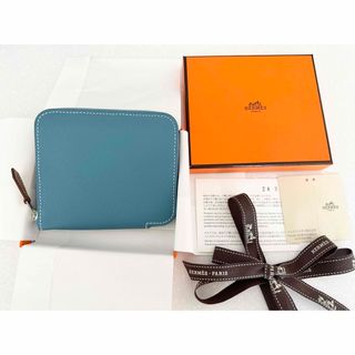 エルメス(Hermes)のエルメス☆HERMES シルクインコンパクト　新品未使用　ニューブルージーン(財布)