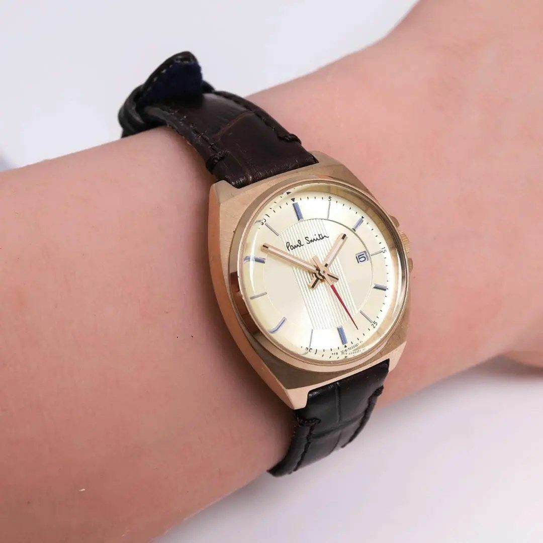Paul Smith(ポールスミス)の《美品》Paul Smith 腕時計 ゴールド クローズドアイズ レディース f レディースのファッション小物(腕時計)の商品写真
