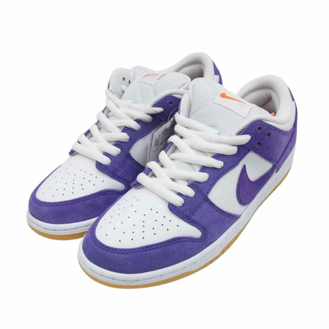 NIKE(ナイキ)のNIKE ナイキ スニーカー DV5464-500 SB Dunk Low Pro ISO Orange Label Court Purple Gum ダンク ロー プロ オレンジレーベル コートパープル ガム スニーカー ホワイト系 パープル系 28cm【新古品】【未使用】【中古】 メンズの靴/シューズ(スニーカー)の商品写真