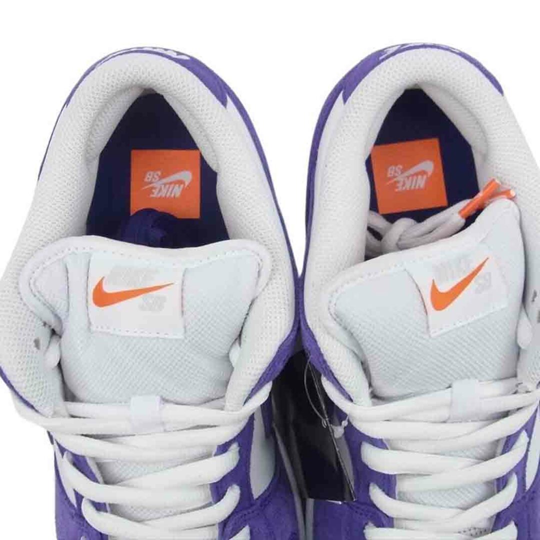 NIKE(ナイキ)のNIKE ナイキ スニーカー DV5464-500 SB Dunk Low Pro ISO Orange Label Court Purple Gum ダンク ロー プロ オレンジレーベル コートパープル ガム スニーカー ホワイト系 パープル系 28cm【新古品】【未使用】【中古】 メンズの靴/シューズ(スニーカー)の商品写真