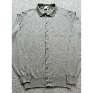 JOHN SMEDLEY - JOHN SMEDLEY ジョンスメドレー 24Gウールニットシャツカーディガン