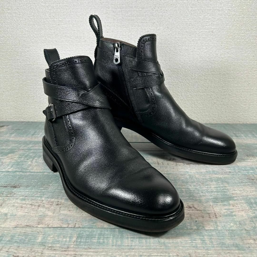 Salvatore Ferragamo(サルヴァトーレフェラガモ)の超美品 Salvatore Ferragamo 7 2E ブーツ サイドジップ メンズの靴/シューズ(ブーツ)の商品写真