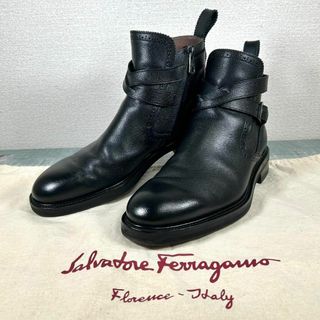 Salvatore Ferragamo - 超美品 Salvatore Ferragamo 7 2E ブーツ サイドジップ