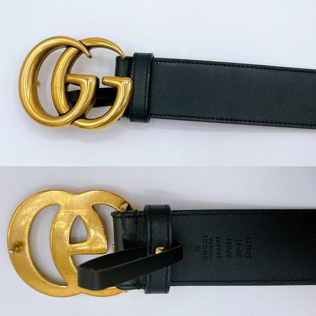 Gucci(グッチ)のグッチ 400593 GGマーモント ベルト 80 メンズ メンズのアクセサリー(その他)の商品写真