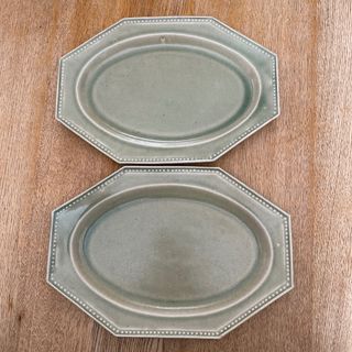 吉田健宗　オクトゴナル　長皿　2枚(食器)