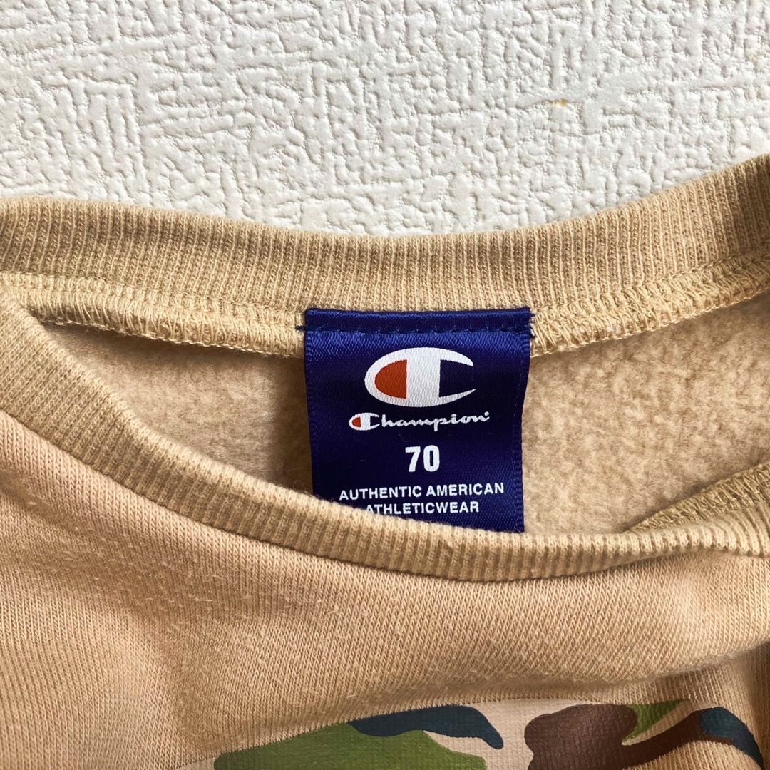 Champion(チャンピオン)のChampion 裏起毛 長袖カバーオール キッズ/ベビー/マタニティのベビー服(~85cm)(カバーオール)の商品写真