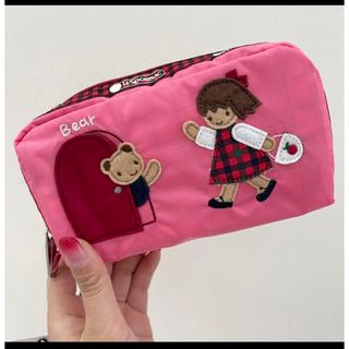 レスポートサック(LeSportsac)のファミリア レスポートサック ポーチ ピンク(ポーチ)