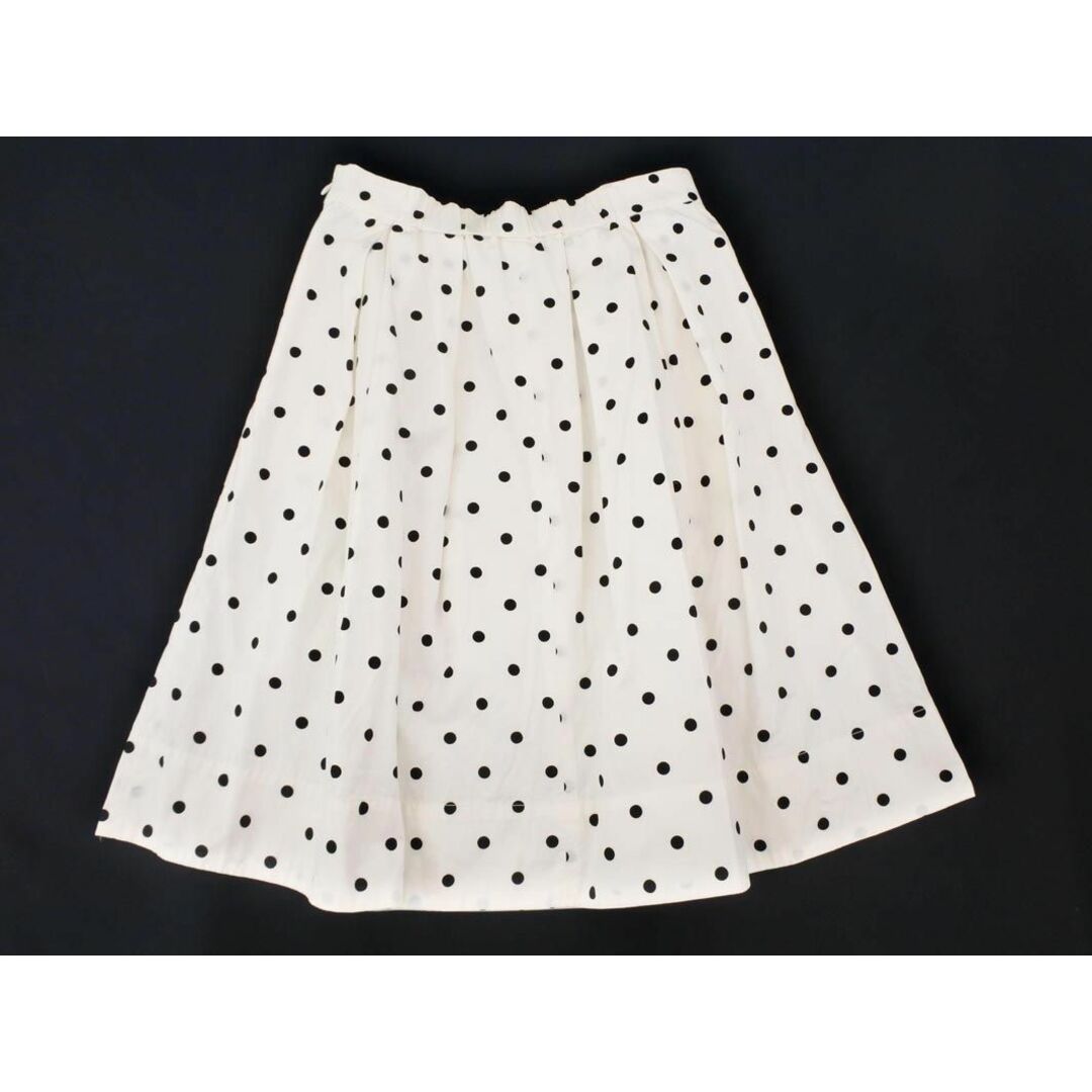 OPAQUE(オペーク)のOPAQUE オペーク ドット フレア スカート size40/白 ■■ レディース レディースのスカート(ロングスカート)の商品写真